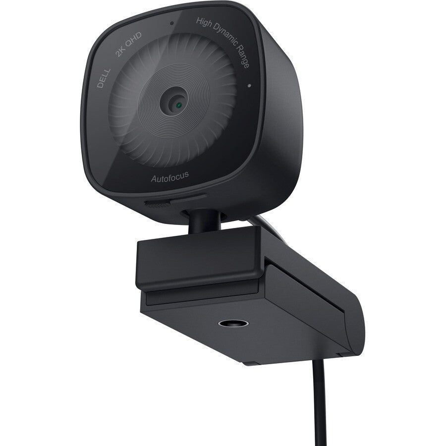 Dell WB3023-DDAO 2x Zoom WebCam 60fps Auto-Focus 2K QHD 1440p USB-A Tripod Black