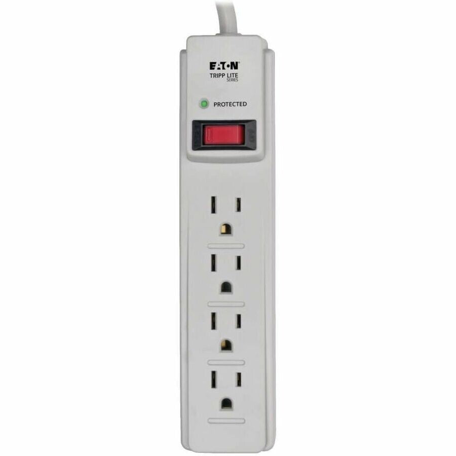 Eaton TLP404 4-Outlet Home Surge Protector Strip w 4Ft Cord 450 Joules LED White