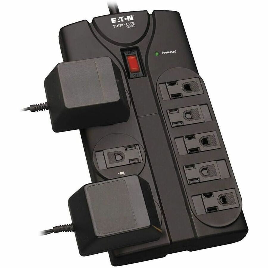 Eaton TLP808B 8-Outlet Power Surge Protector w 8Ft Cord 1440 Joules LED Black