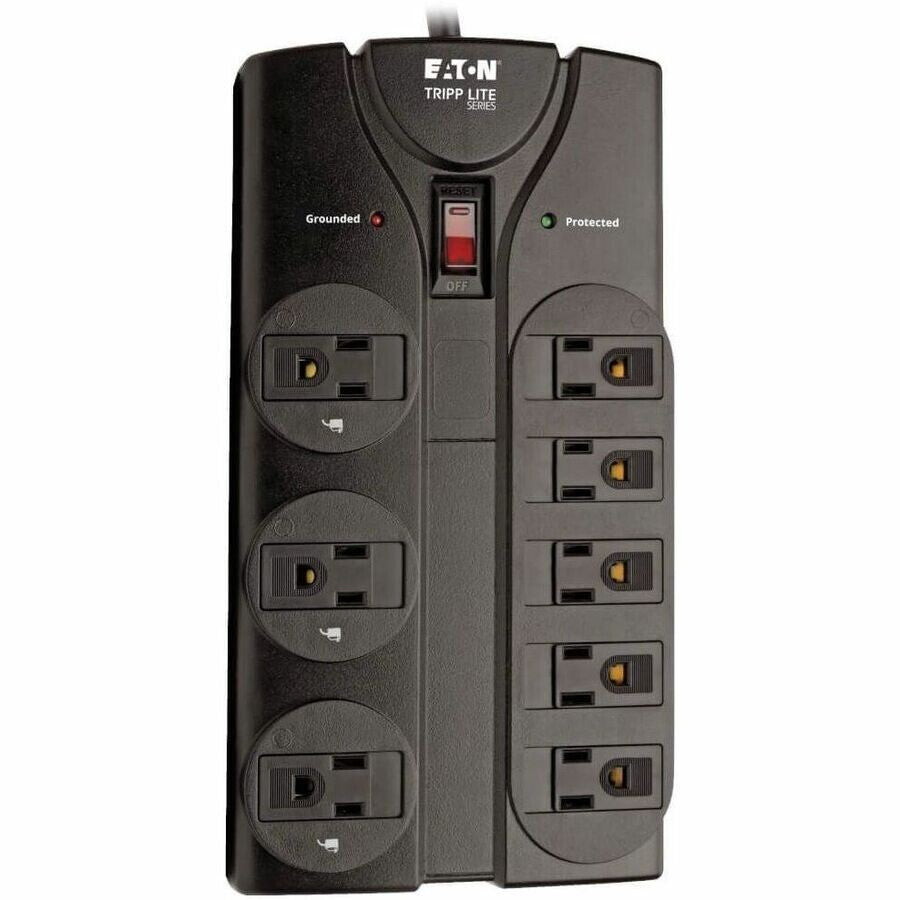 Eaton TLP808B 8-Outlet Power Surge Protector w 8Ft Cord 1440 Joules LED Black