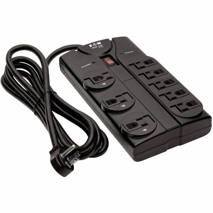 Eaton TLP808B 8-Outlet Power Surge Protector w 8Ft Cord 1440 Joules LED Black