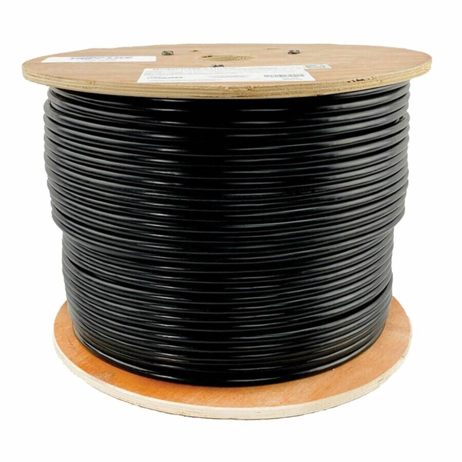 Eaton N222-01K-BK 1000Ft CAT6 Gigabit Solid Core UTP PVC Ethernet Cable Black