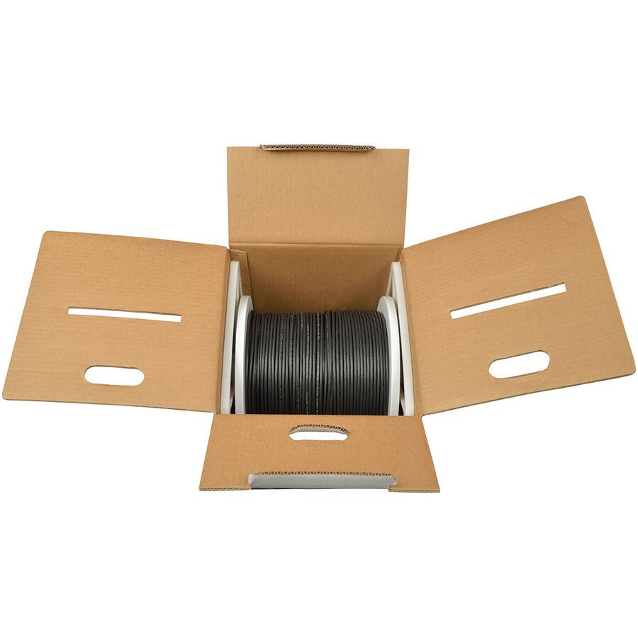 Eaton N222-01K-BK 1000Ft CAT6 Gigabit Solid Core UTP PVC Ethernet Cable Black