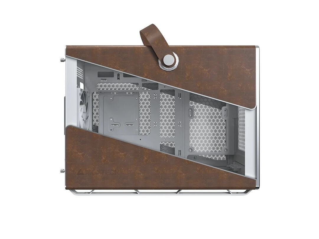 Montech HERITAGE PRO-W Heritage Pro White Tempered Glass/Leather Micro ATX Case