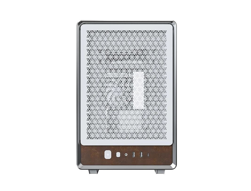 Montech HERITAGE PRO-W Heritage Pro White Tempered Glass/Leather Micro ATX Case