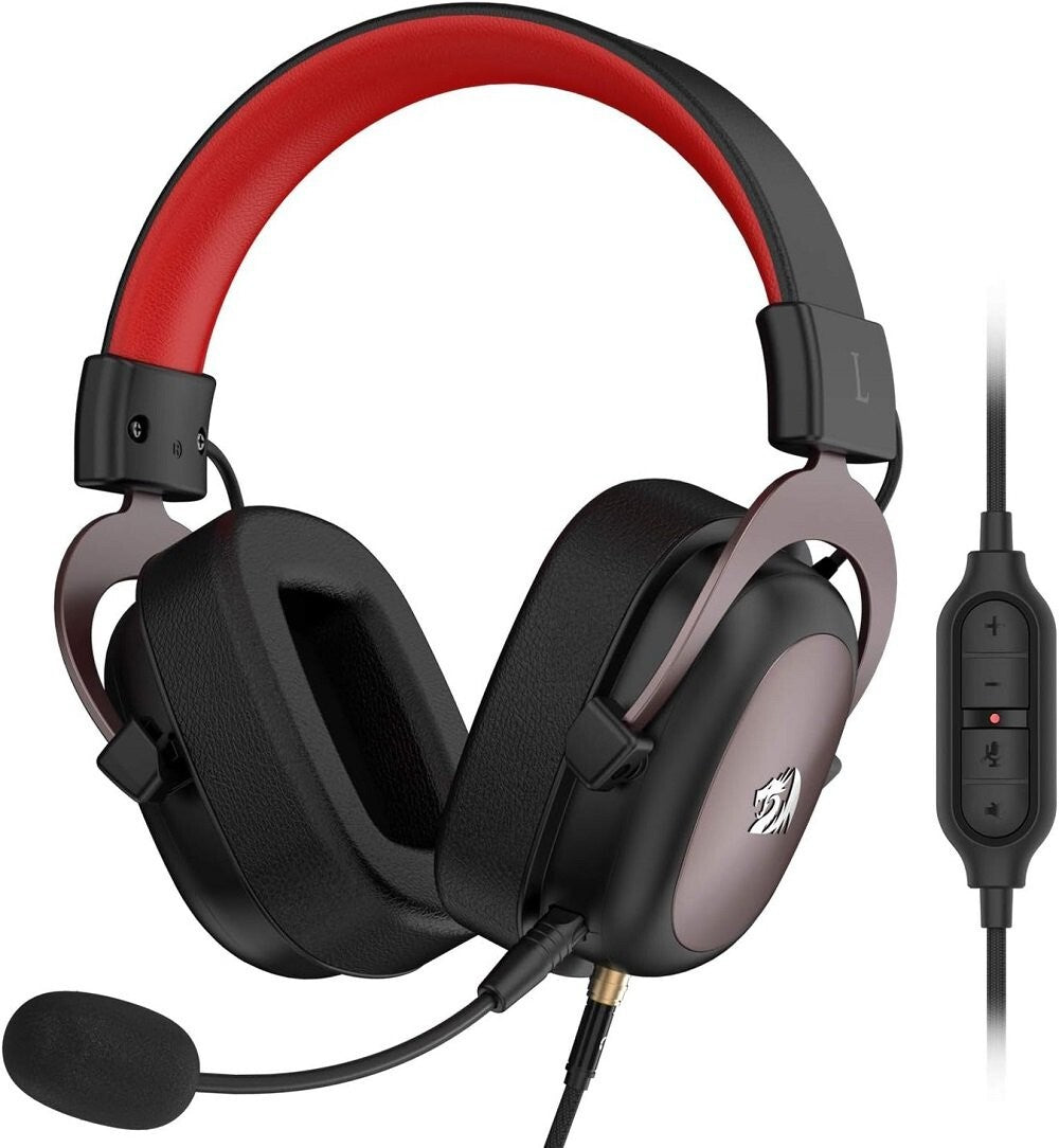 Redragon H510 BLACK Zeus Wired Gaming Headset 7.1 Surround Detachable Microphone