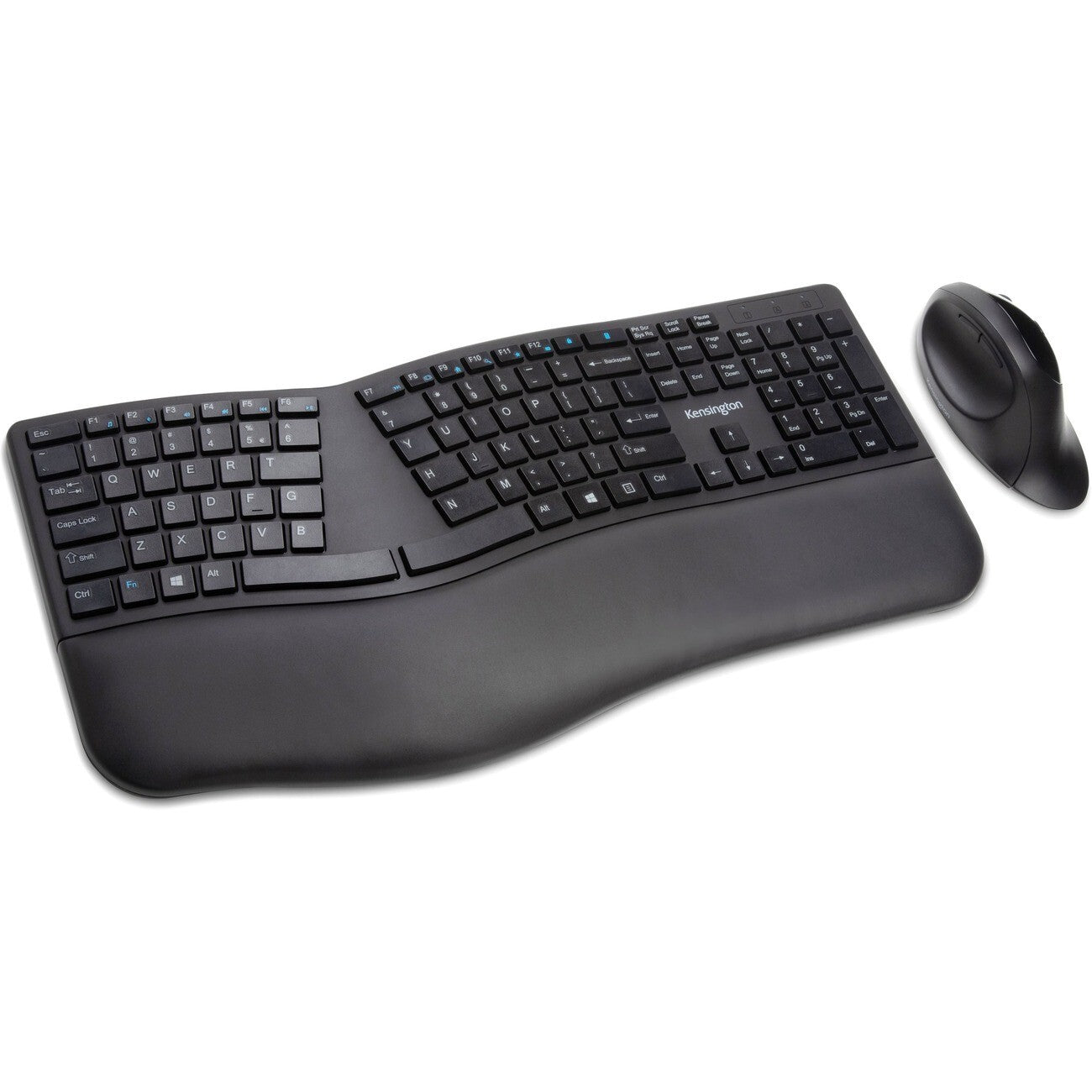Kensington K75406US Pro Fit Ergo Wireless Keyboard Mouse BT RF USB Windows Mac