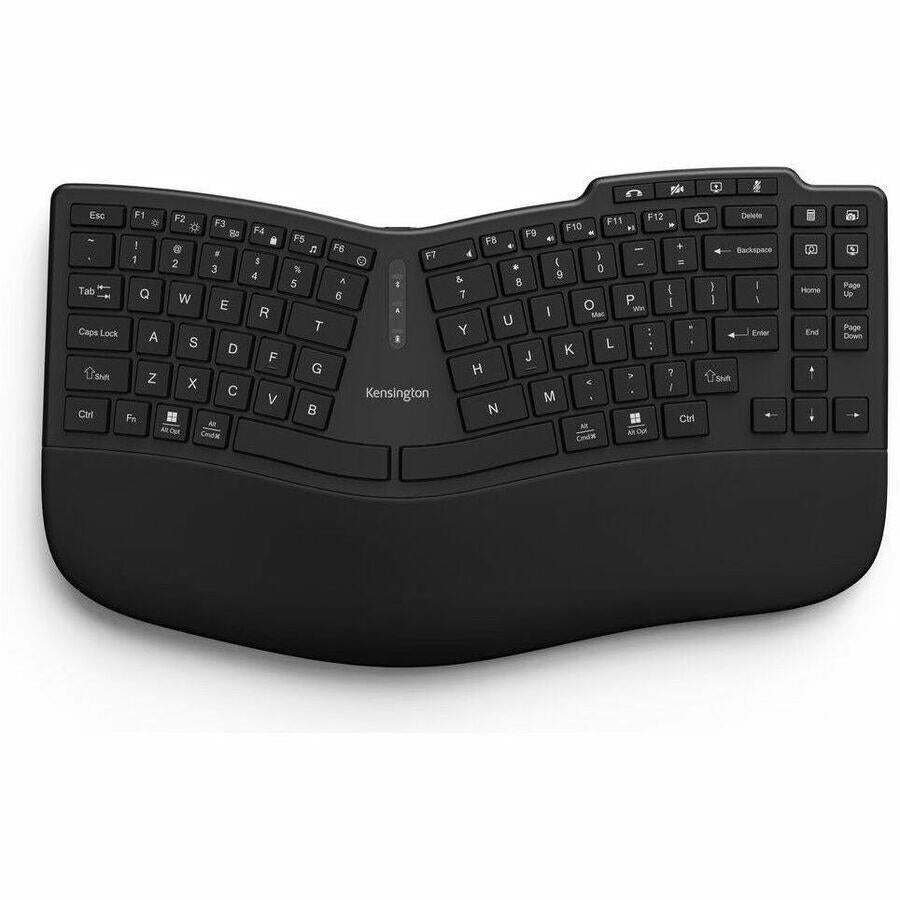 Kensington K75491US Pro Fit Ergo KB675 EQ TKL Wireless Keyboard BT USB Black