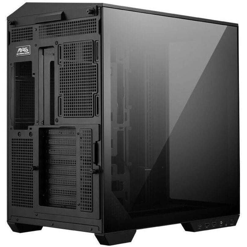 MSI PANO100LPZ MAG PANO 100L Gaming Computer Case Tempered Glass SPCC ABS Black