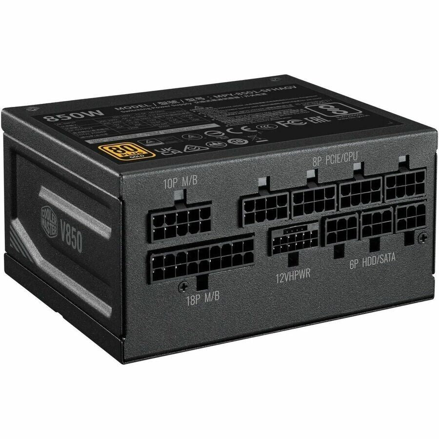 Cooler Master MPY-8501-SFHAGV-3U1 V850 850W Power Supply - Black - Internal