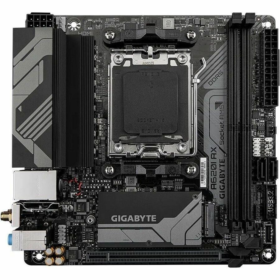 Gigabyte A620I AX Ultra Durable Gaming Desktop Motherboard - AMD A620 Chipset