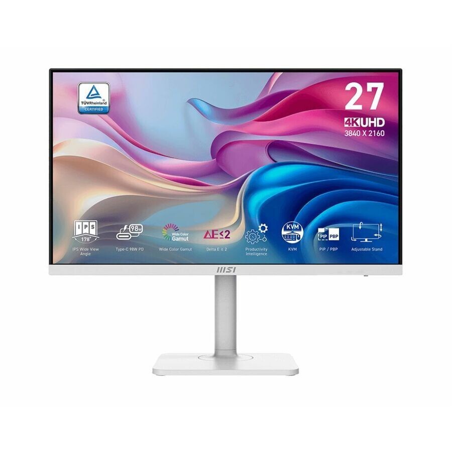 MSI ModernMD272UPHW MD272UPHW UHD 27" Monitor 16:9 3840x2160 400N 4m HDI- DP KVM