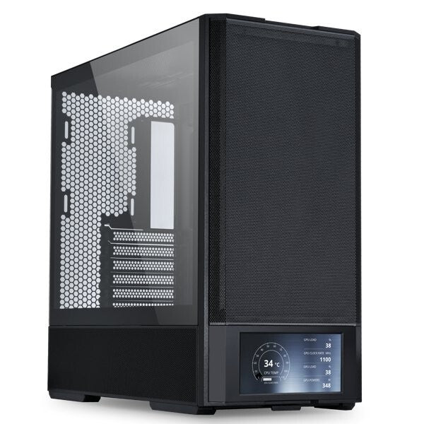 Lian Li LAN207DX LANCOOL 207 Digital ATX Computer Case w/Integrated LCD Screen