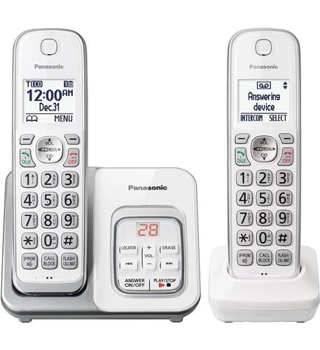 Panasonic KX-TGD632W 2HS Cordless Telephone in White- ITAD