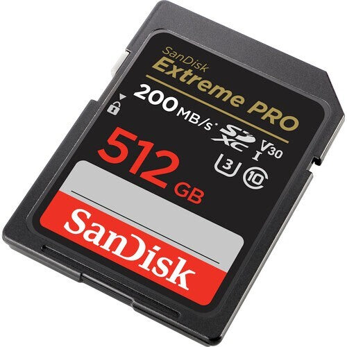 Sandisk SDSDXXD-512G-ANCIN Extreme PRO Class 3 512GB SDXC Memory Card 200Mbps