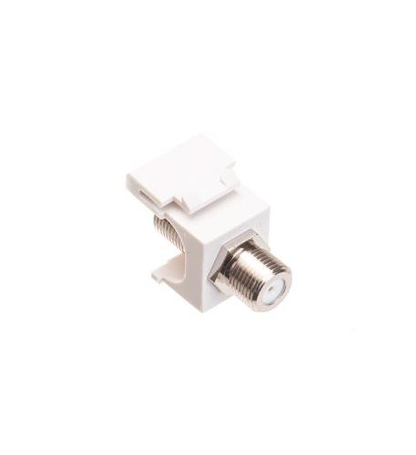 ICC ICC-IC107B5FWH MODULE- F-TYPE- NICKEL PLATED- WHITE