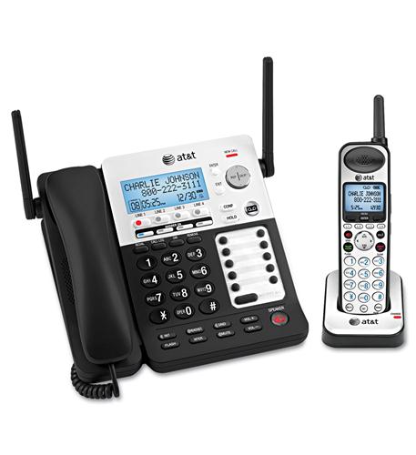 AT&T SB67138 SynJ® Cordless Handset Phone System DECT 6.0 Caller ID/Call Waiting