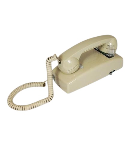 Cortelco 2554NDL-AS 255444-VBA-NDL Ash Wall Phone No Dial