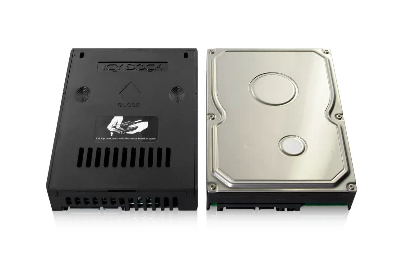 Icy Dock MB882SP-1S-2B 2.5 to 3.5 HDD SSD SATA Converter Black