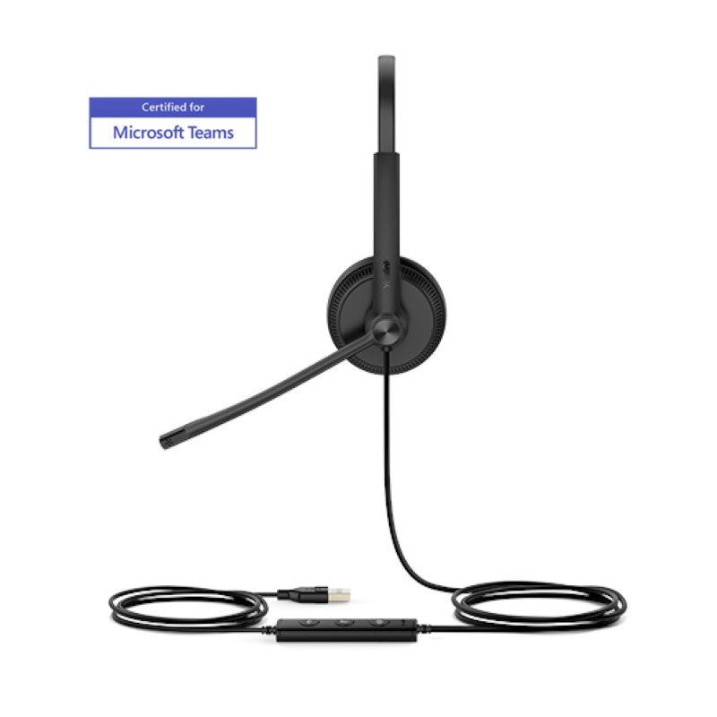 Yealink 1308043 UH34 Dual MS Teams USB Wired Business Headset Black