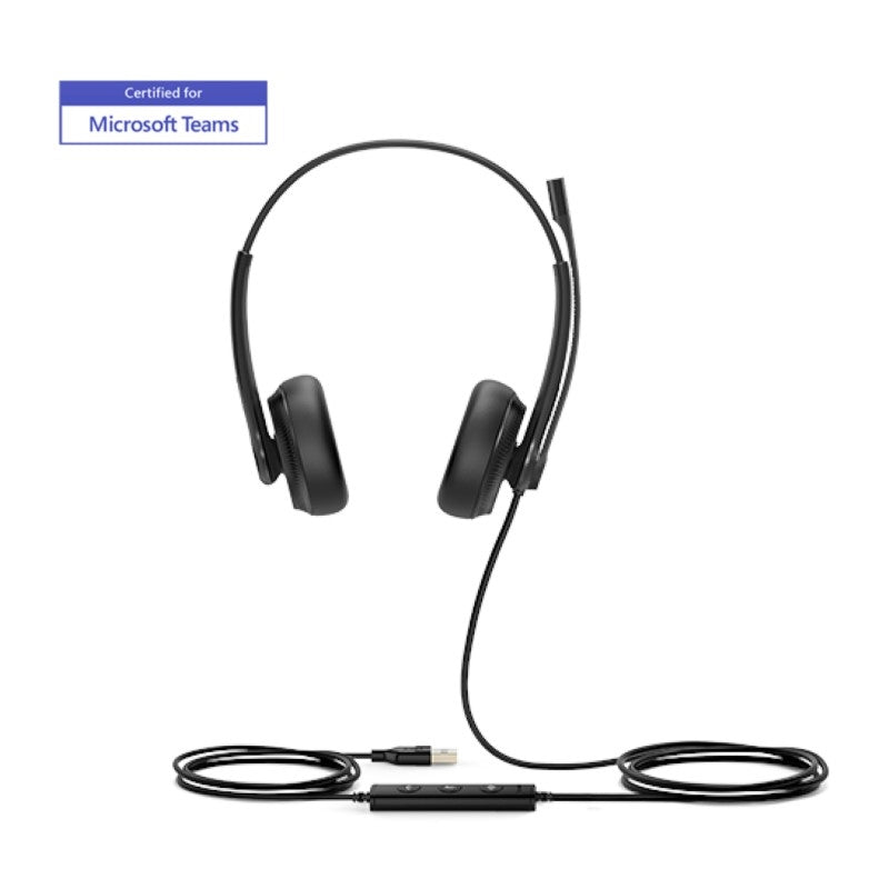 Yealink 1308043 UH34 Dual MS Teams USB Wired Business Headset Black