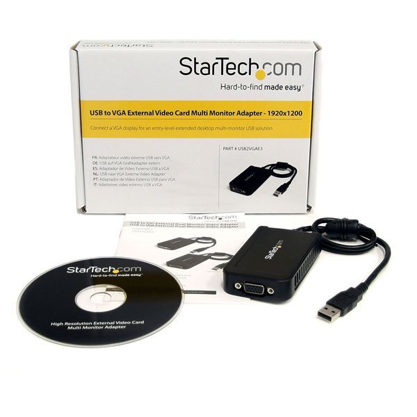 StarTech USB2VGAE3 USB to VGA External Video Card Multi Monitor Adapter - USB