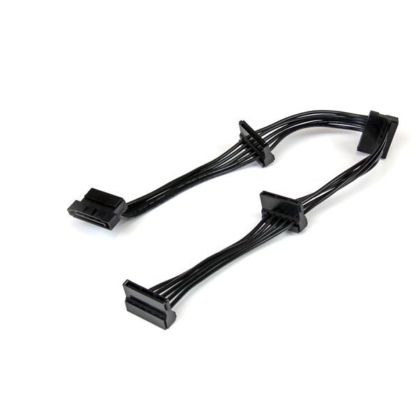 StarTech PYO4SATA 4x SATA Power Splitter Adapter 15 PIN Cable Black