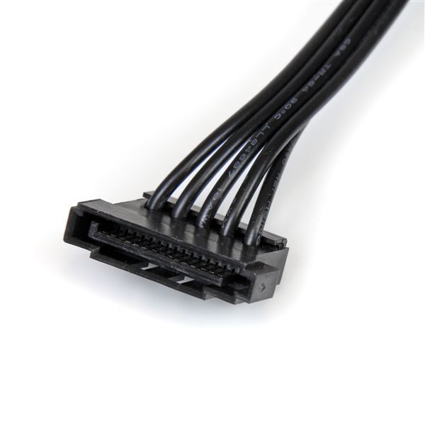 StarTech PYO4SATA 4x SATA Power Splitter Adapter 15 PIN Cable Black