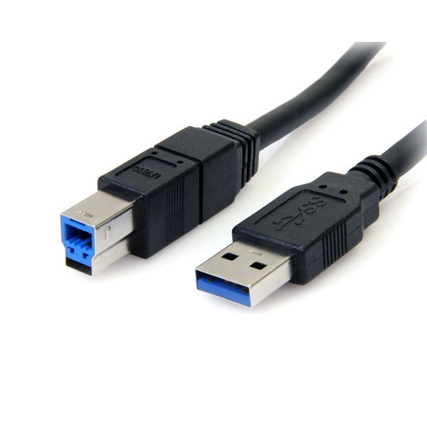 StarTech USB3SAB10BK 10 ft Black SuperSpeed USB 3.0 Cable A to B - M/M