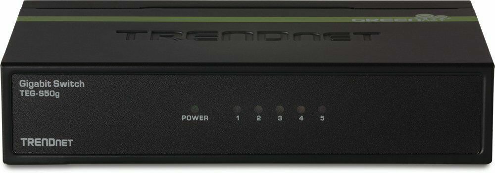 TRENDnet TEG-S50G 5-Port Gigabit GREENnet Unmanaged Metal Housing Switch