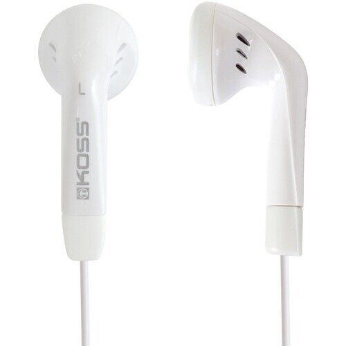 Koss KE5W Earphone Stereo Wired 16 Ohm 70 Hz 20 kHz Earbud White 4FT Cord