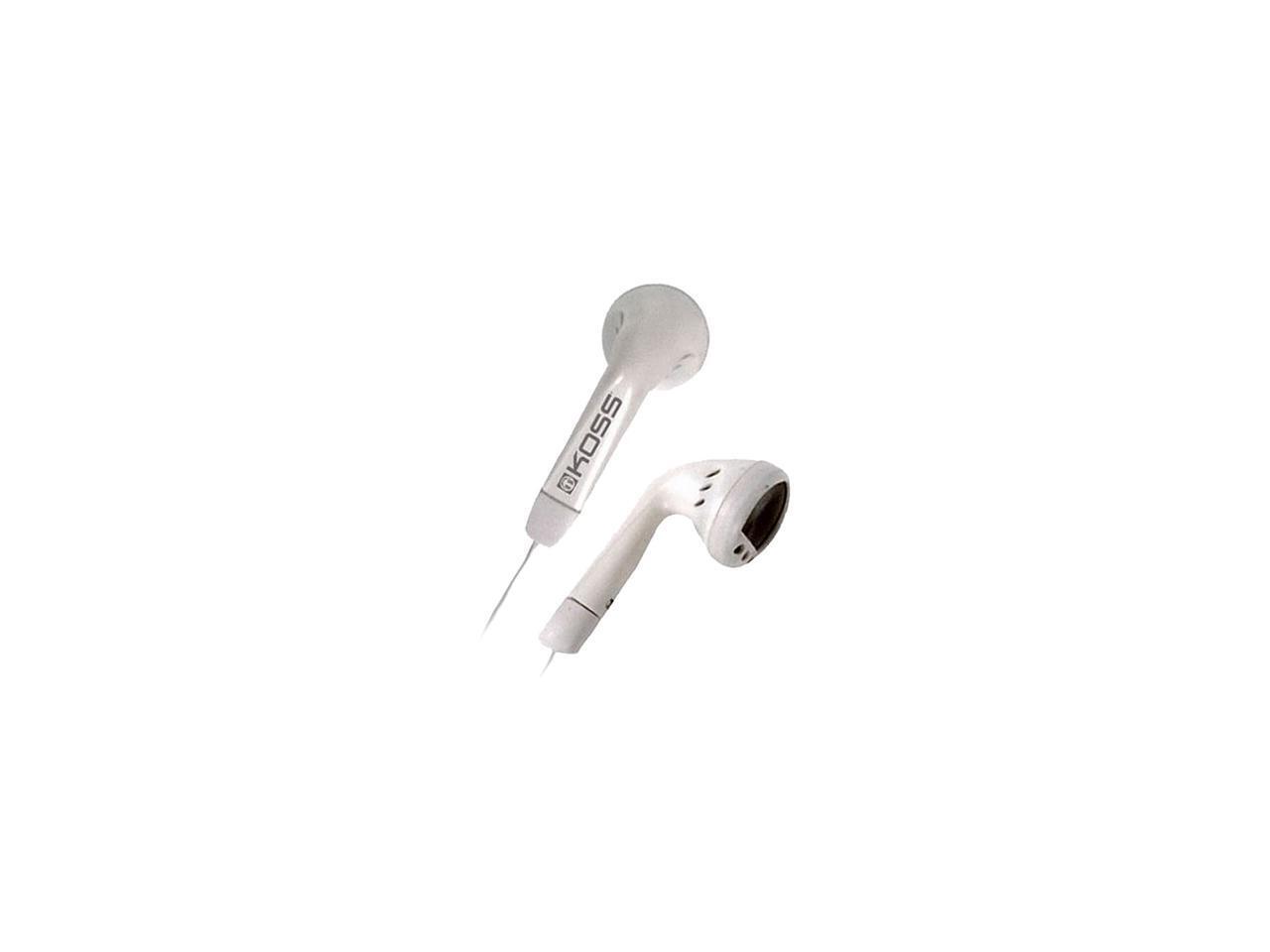 Koss KE5W Earphone Stereo Wired 16 Ohm 70 Hz 20 kHz Earbud White 4FT Cord