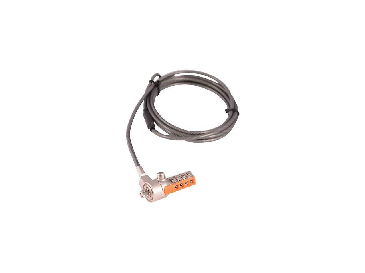 V7 SLC4000-13NB Portable Security Cable With Combo Lock Resettable 4-digit NEW