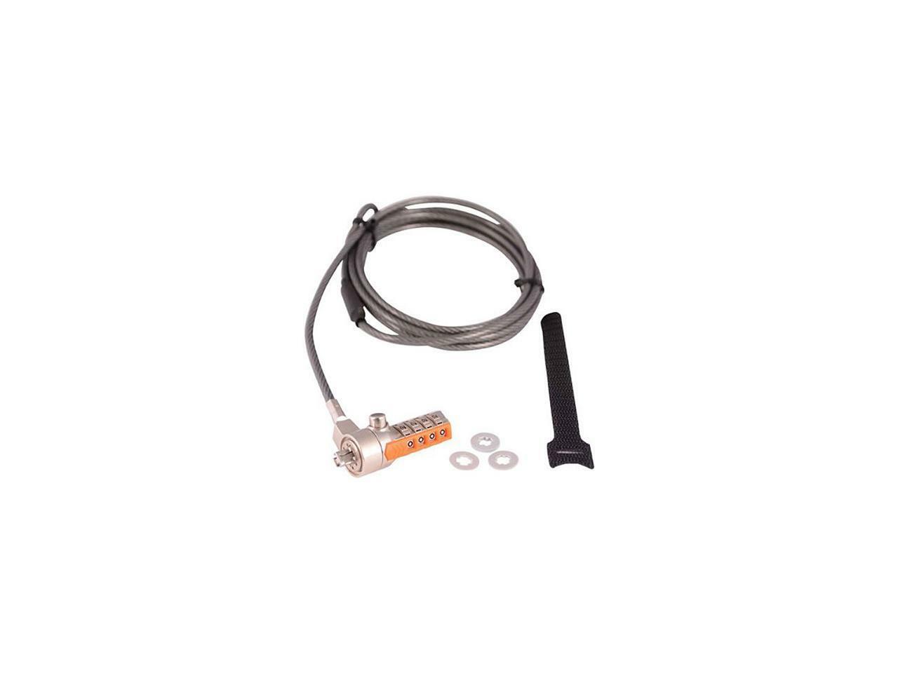 V7 SLC4000-13NB Portable Security Cable With Combo Lock Resettable 4-digit NEW
