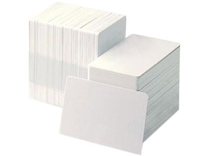 Zebra 104523-210 Premier Blank PVC Card CR-80 500 pieces 10 Mil 2.13"x3.38" Card