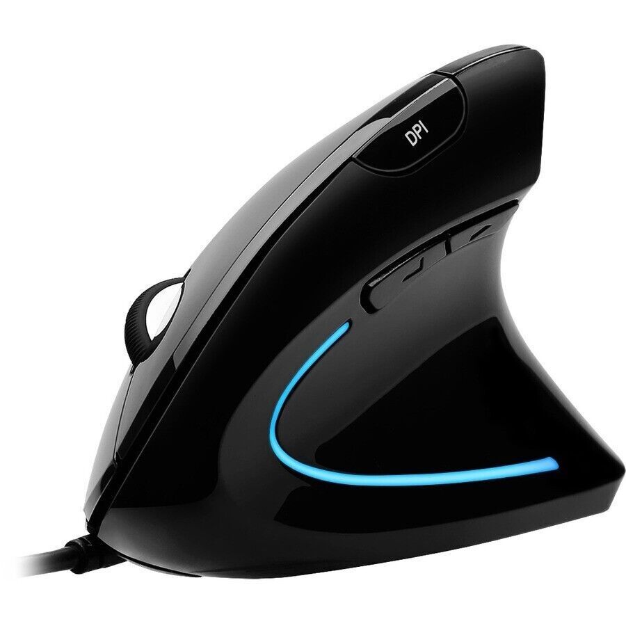 Adesso iMouse E1 Vertical Ergonomic Illuminated Mouse - Optical - Cable