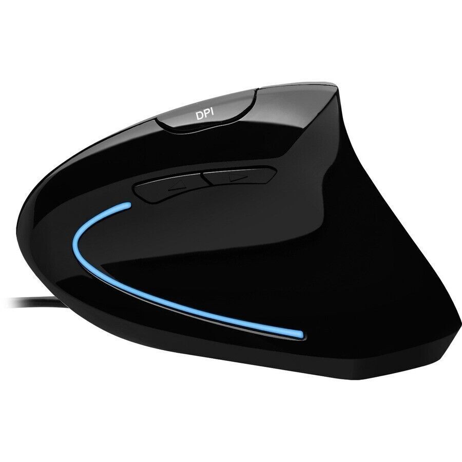 Adesso iMouse E1 Vertical Ergonomic Illuminated Mouse - Optical - Cable