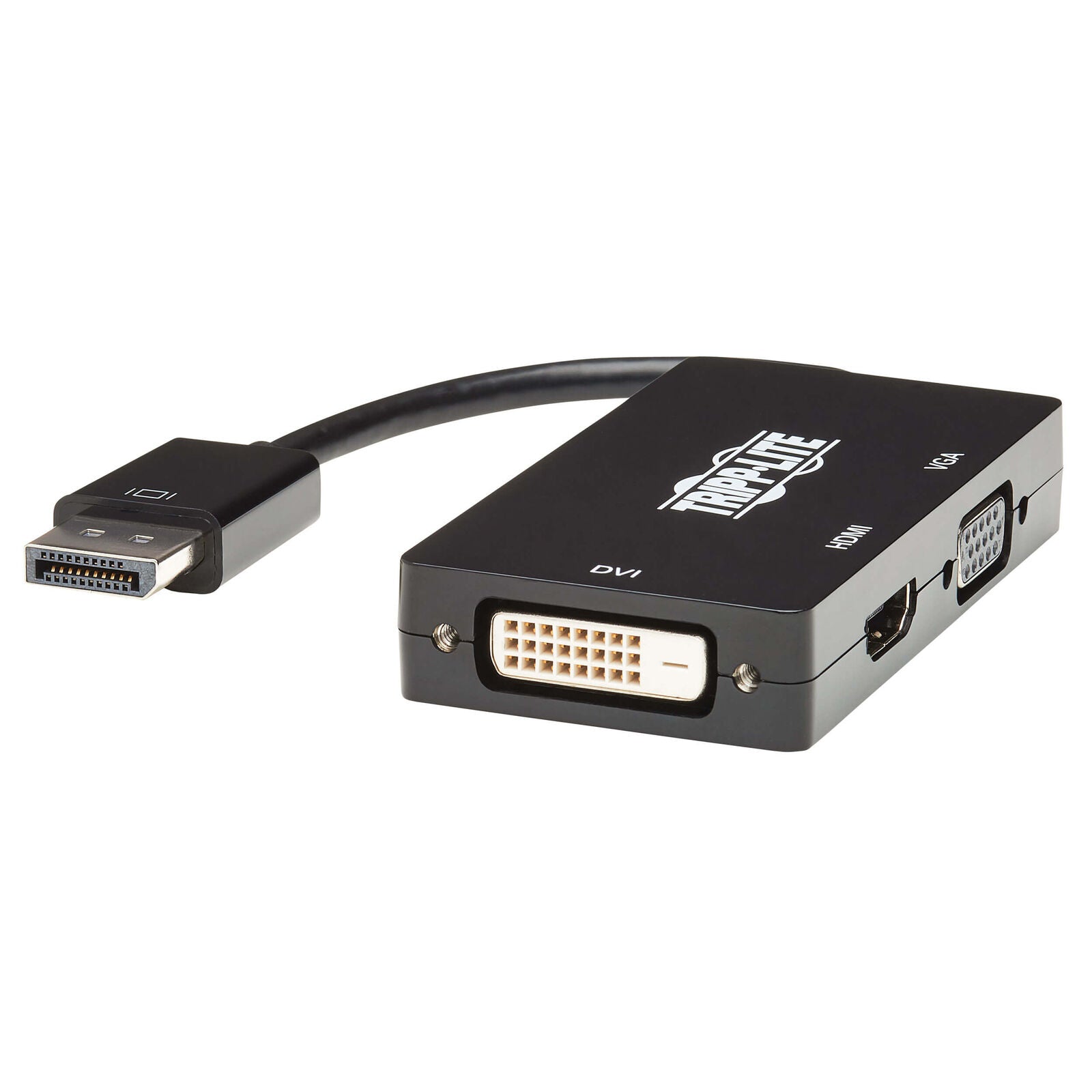 Tripp Lite P136-06N-HDV4K6 6IN DisplayPort 1.2 to VGA DVI HDMI Converter Adapter