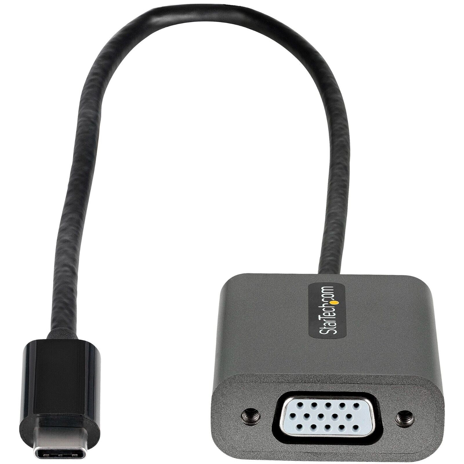 StarTech CDP2VGAEC USB C to VGA Adapter, 1080p USB Type-C to VGA Adapter Dongle,