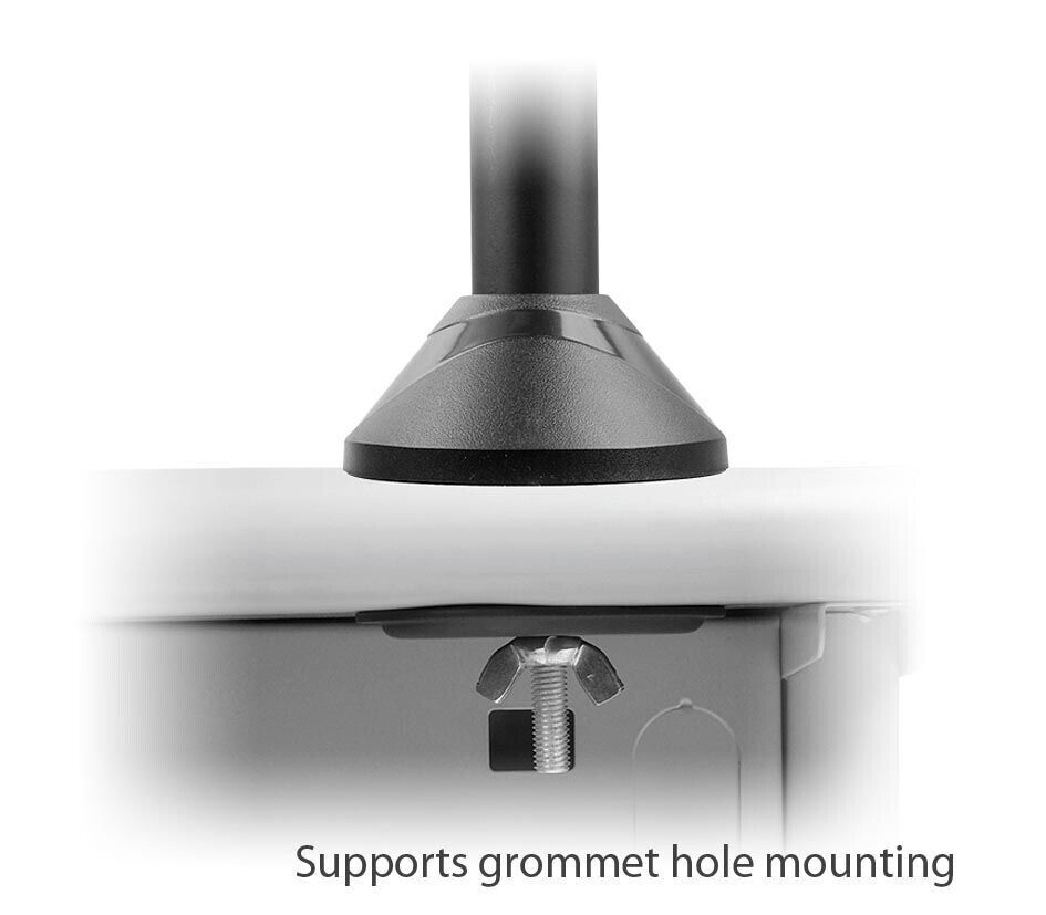 SIIG CE-MT1712-S2 Dual Monitor Desk Stand - 13" to 27" - 44 lb Load Capacity