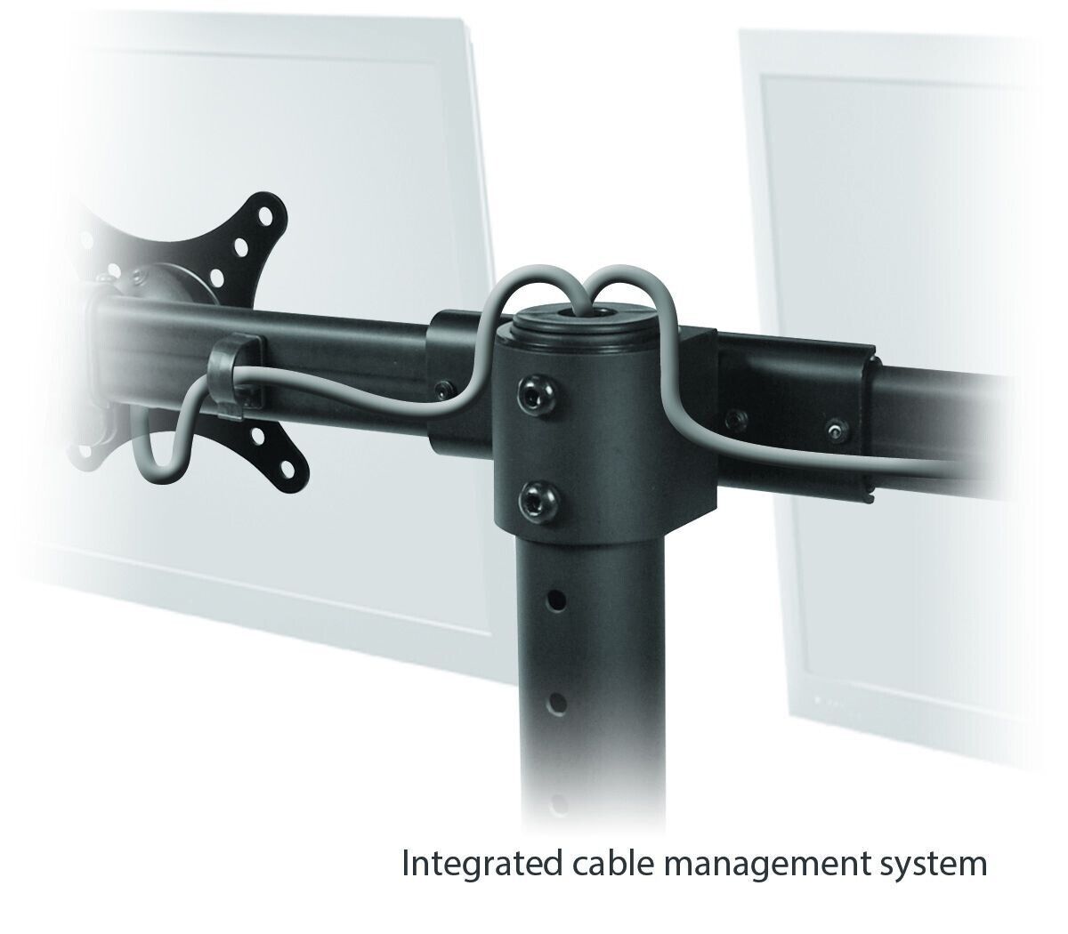 SIIG CE-MT1712-S2 Dual Monitor Desk Stand - 13" to 27" - 44 lb Load Capacity