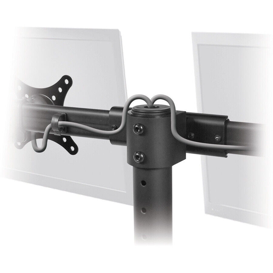 SIIG CE-MT1812-S2 Triple Monitor Desk Stand - Steel - Tilt - Black