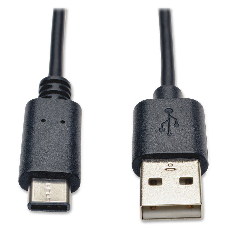Tripp Lite U038-003 3FT Hi-Speed USB 2.0 A Male to USB-C Male 24/30AWG BLACK