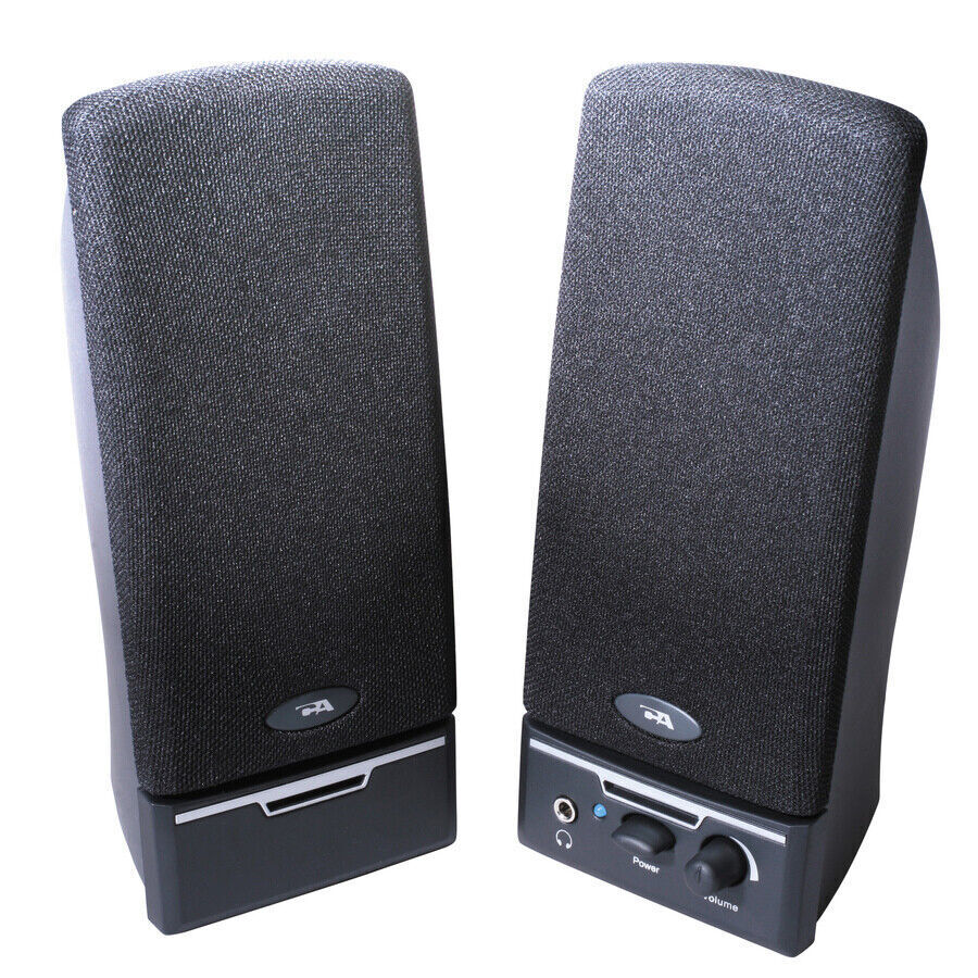 Cyber Acoustics CA-2014rb 2.0 Speaker System - 4 W RMS - 85 Hz to 18 kHz - Black