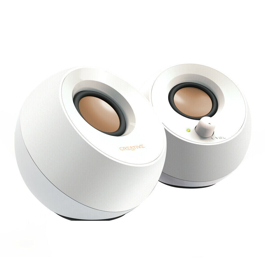 Creative 51MF1680AA001 Speaker System CREATIVE PEBBLE WW-R N White