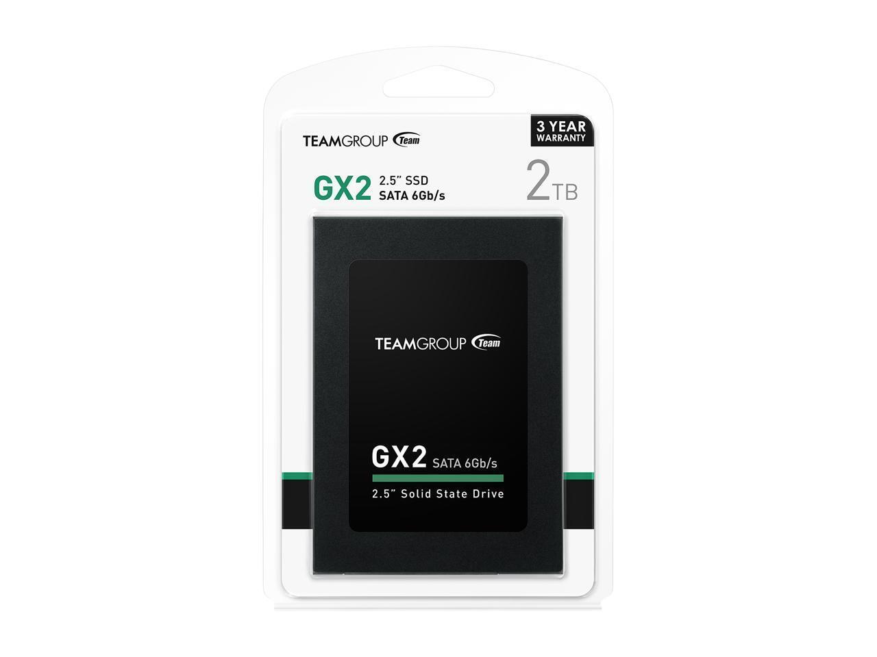 Teamgroup T253X2002T0C101 SSD 2TB GXS 2.5 SATA III, 4x Faster than HHD!