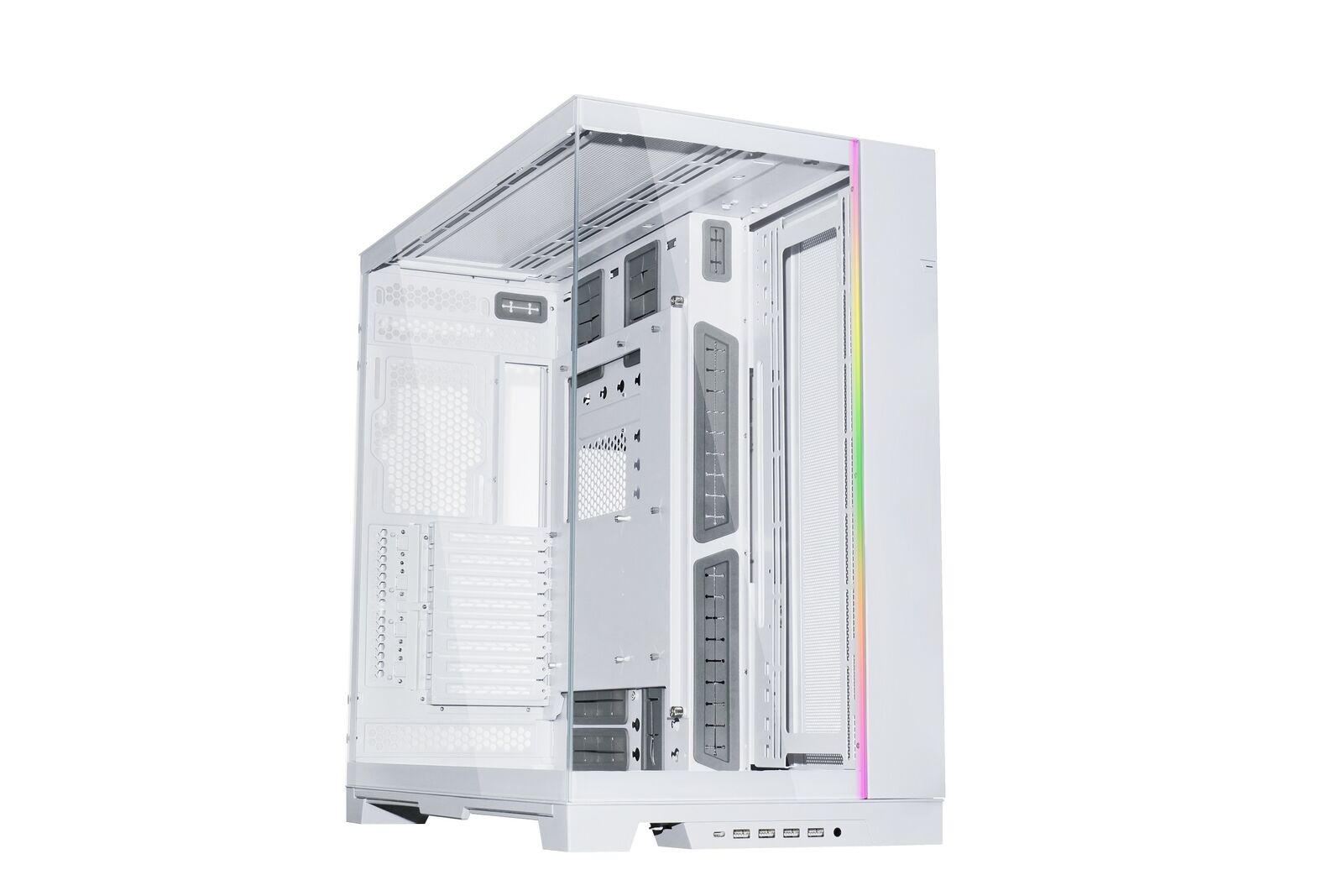 Lian-Li O11DEXL-W PC case Full Tower 4mmTempered Glass EATX 4xUSB3.0 Type-C