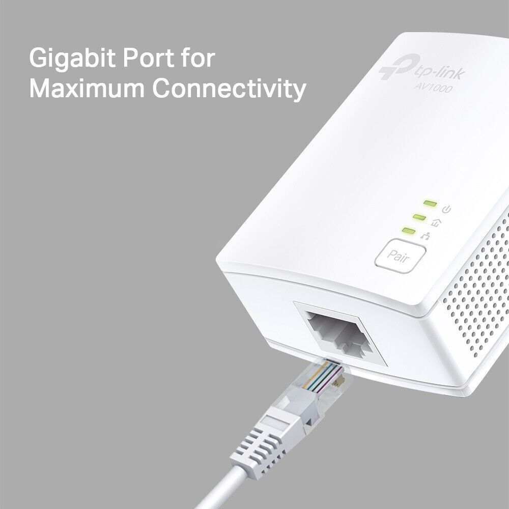 TP-Link TL-PA7017 KIT AV1000 HomePlug AV2 Gigabit Powerline Starter Kit up to 1G