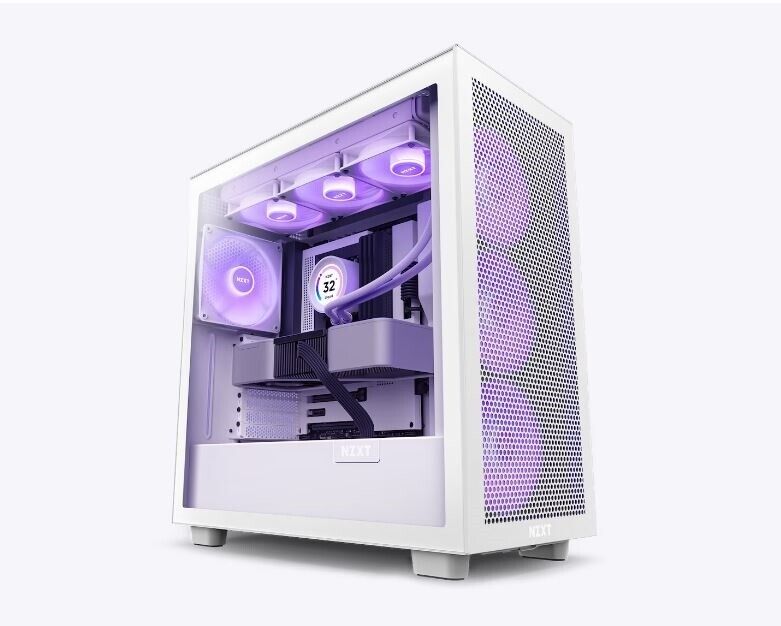 NZXT CM-H71FW-R1 Computer Case H7 Flow RGB (2023) ATX Mid Tower White Retail