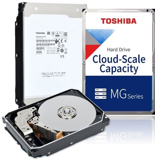 Toshiba MG10SCA20TE Hard Drive MG10 20TB 7200RPM SAS 12Gbps 3.5 512e Bare